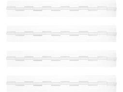 Conjunto De 4 Dobradiças Acrílicas Para Caixas Joias E Portas