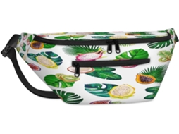 Bolsa de Ombro Unissex com Estampa de Folhas de Palmeira Tropical (38x25,9x19cm) impermeável