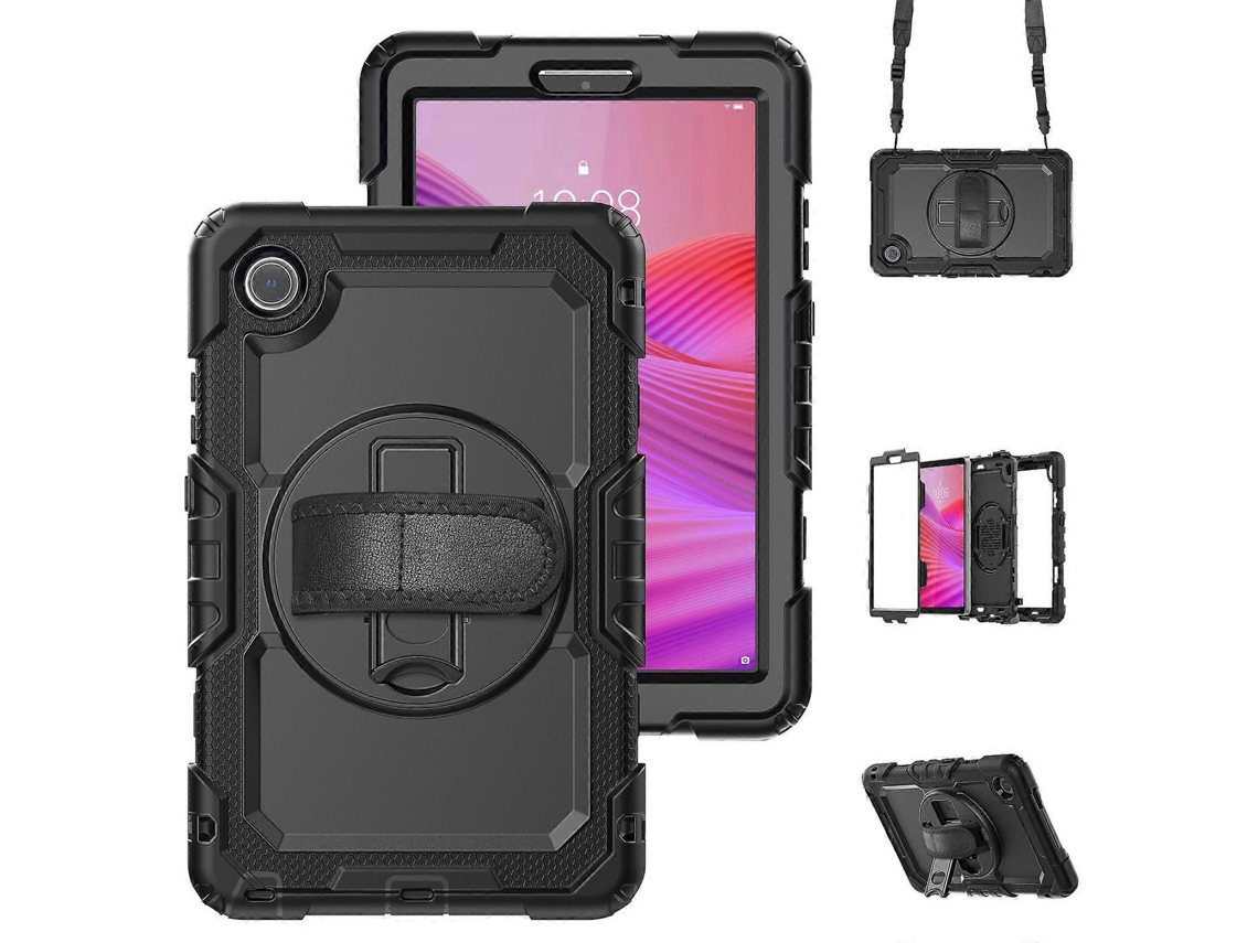 Capa Híbrida De Silicone Para Tablet Lenovo Tab K9 / Tab One E Lenovo Tab M8 De 4ª Geração Com Alça De Ombro.