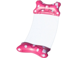 Cama Inflável Flutuante Rosa Vermelha, Rede Inflável Para Piscina
