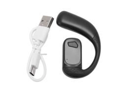 Fone De Ouvido Sem Fio Aberto Bluetooth 5.4 Com Microfone Para Corrida Esporte T30pro Display Digital Preto