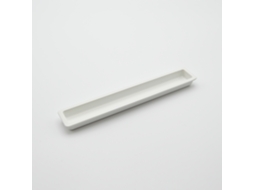 Puxador HARDWAREXCHANGE Retangular em Zamac, 240x25mm branco mate RAL 9003 (pacote de 25)