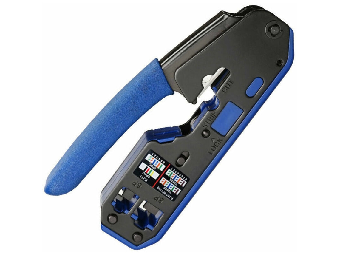 Ferramenta De Crimpagem Profissional Rj45 Cat 7 Com Conector Rj45 Cat6 E Conector Rj45 Brilvibera