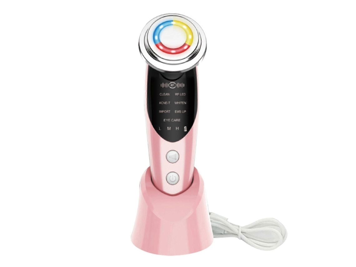 Aparelho de Beleza Portátil para Rejuvenescimento da Pele com 7 Modos Funcionamento, Massageador Facial Bel Eza do Rosto. GOKOCO