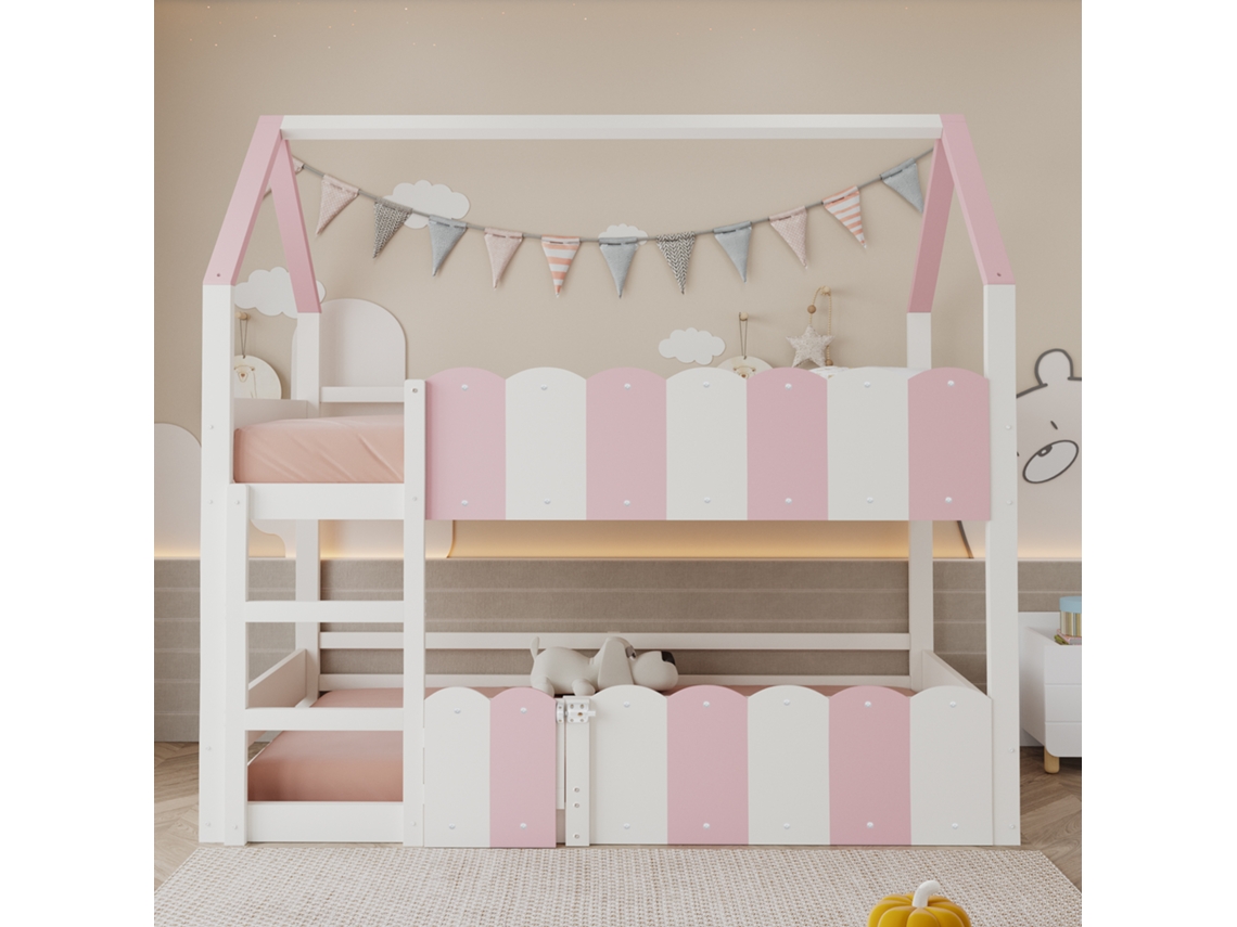 Beliche Infantil Rosa 90x200cm, Casa, Grade Alta. Ge