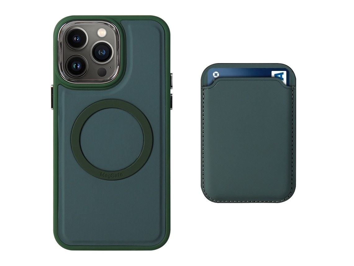Zsanfs Capa Para Iphone15 Pro Max, Compatível Com Magsafe, Cor Verde