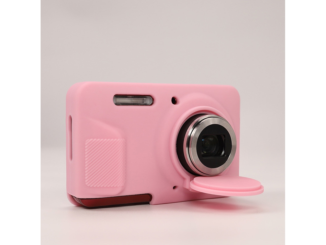 Capa Silicone HEXINYIGJLY para Kodak Pixpro Fz55tampa Objetiva Removível, Anti Risco, Leve Rosa