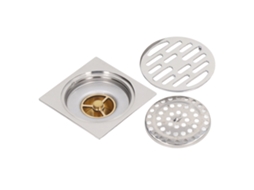 Ralo de Piso em cobre 4 polegadas com anti odor para banheiro, cozinha e varanda AQUAFORGE