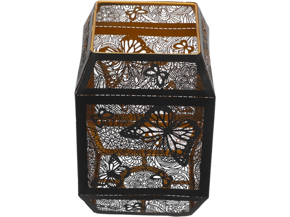Luminária de Mesa de Metal Oco Esculpido, Ideal para Uso Interno. SFUSHOS