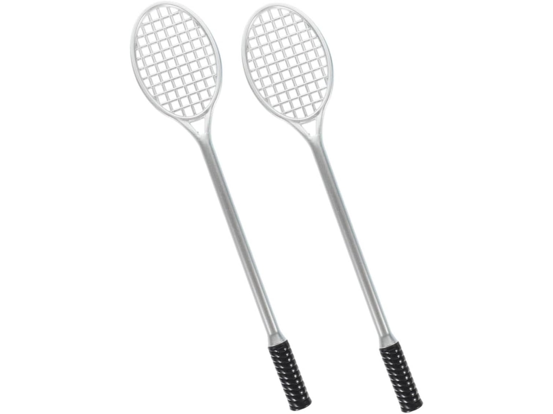 Canetas Em Gel Cabilock, Pacote Com 2, Design De Raquete Tênis, Ponta