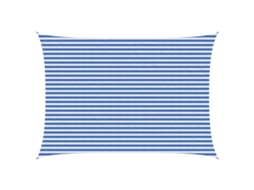 Vidaxl Vela De Sombra Azul E Branco 3,5 X 5 M Hdpe