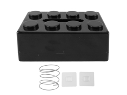 Porta papéis Decorativo com Mola Capacidade Ampla em Ferro para Papel Facial Preto S/MARCA