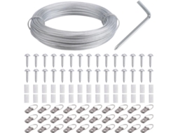 Kit Com 100 Peças De Fio Para Pendurar Quadros, 30 Metros De Fio Resistente Para Pendurar Fotos, Espelhos, Molduras E