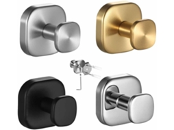 Conjunto De 2 Ganchos Parede Em Aço Inoxidável, Cabide Metal Premium