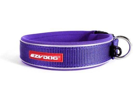 Coleira para Cães EZYDOG Clássico (Roxo - 34-38 x 2 cm - Neoprene)