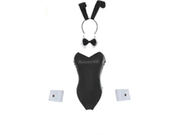 Fantasia De Coelho Feminina, Lingerie E Cauda, ​​body, Roupa De Dramatização, Conjunto De Fantasia De Coelho Para Halloween E Natal Olysi Shop