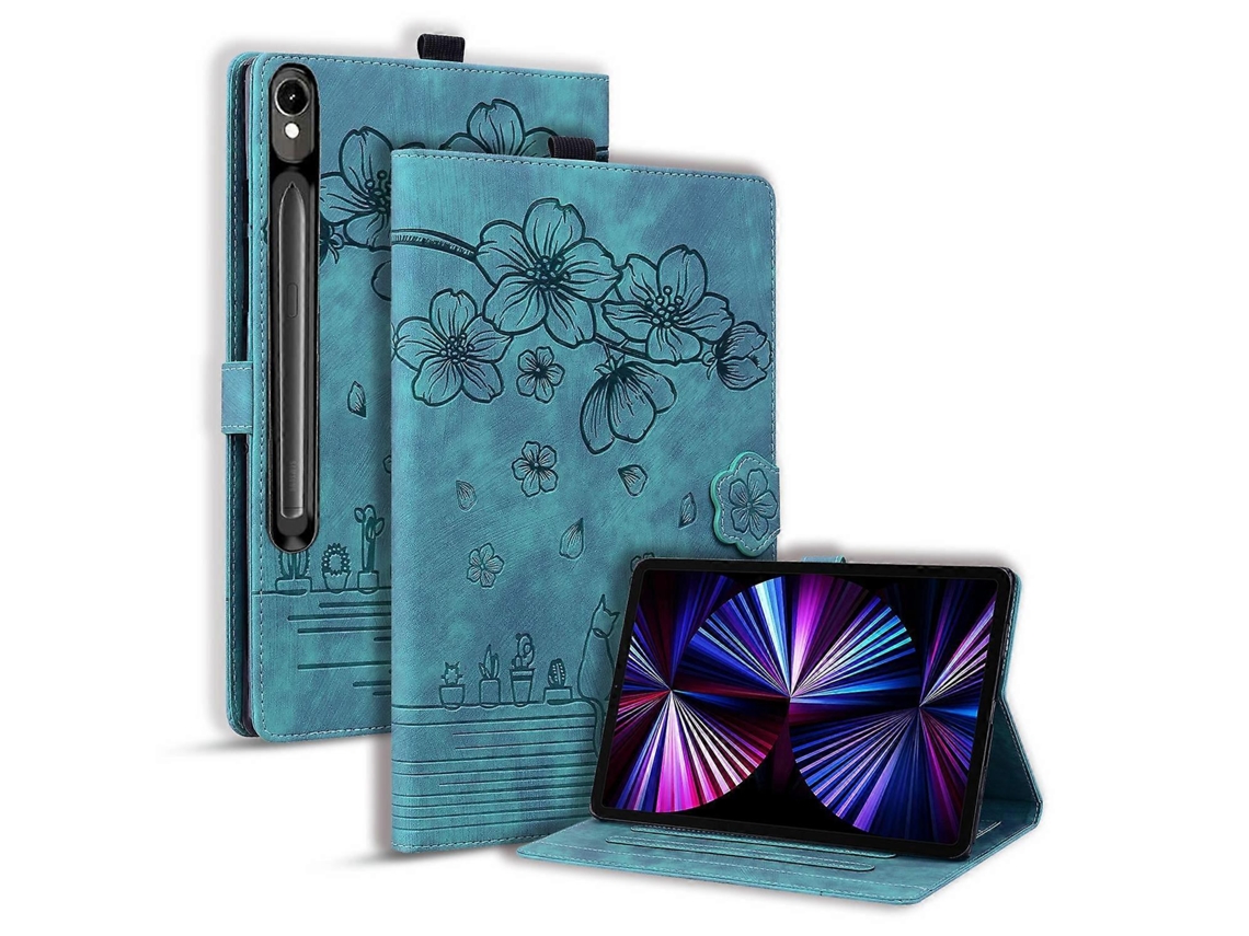 Capa Para Samsung Galaxy Tab S10 Fe Com Compartimentos Para Cartões E Suporte Para Tablet Em Couro, Capa Tipo Fólio Com Estampa De Slowmoose