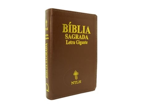 Livro Biblia Ntlh Letra Gigante Capa Luxo Com Indice Marrom Escuro Edifique De Diversos (português Do Brasil)