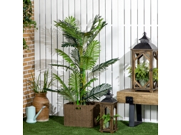 Planta Artificial De Palmeira Artificial 150cm Com Preenchimento De Cimento Para Uso Interno, Decorativa E Fácil De Manter, Verde-kd