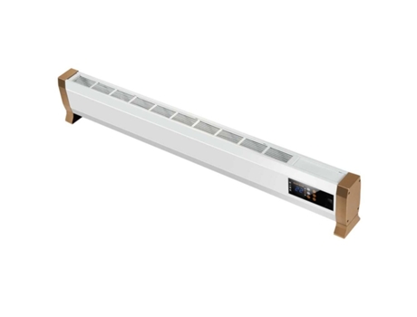 Convetor Elétrico Ultrafino De 1800 W Com Controlo Remoto Mpc Alacant 1800 W Para Instalação No Chão. Branco Metálico.