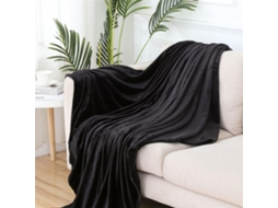 Manta de Flanela Lã Fansu Cor Sólida Microfibra Macia e Quente para Outono Inverno Colcha Fofa Quarto Ou Sofá