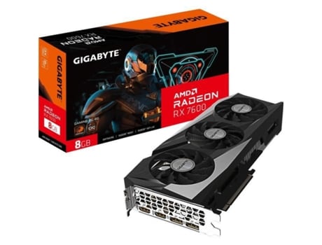 Placa Gráfica Gigabyte Radeon Rx 7600 Gaming Oc 8G