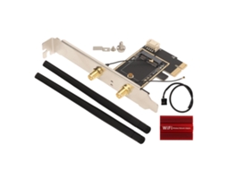Placa De Expansão M.2 Para Pcie Com Antena Dupla Adaptador Estável E Compatível Para Desktop
