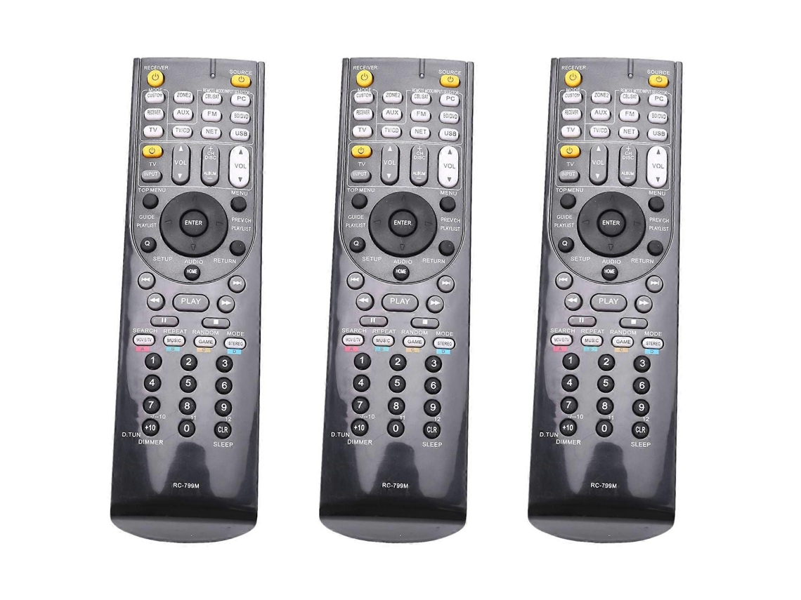 Controles remotos de substituição RC-799M para receptores AV Onkyo TX-NR616 e TX-NR626