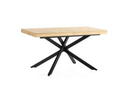 Mesa De Jantar Extensível Palermo Cor Carvalho, 140 180 Cm Vs Venta Estoque