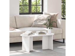 Vidaxl Mesa De Centro Branco 80 X 39,5 X 35 Cm Madeira De Pinho Maciça