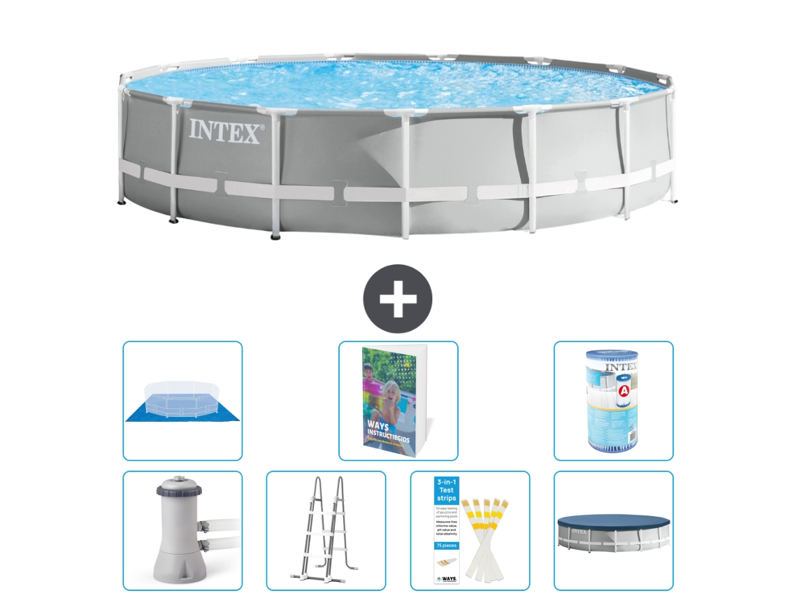 Intex Piscina Prism Frame Redonda - 457x107 Cm - 8-peças S594