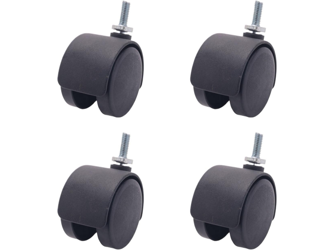 Rodízios Giratórios Com Haste Roscada, 6 Mm, 40 Mm