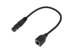 Cable Dmx Xlr Hembra de 3 Pines a Rj45 Hembra para Controlador Dmx con, Grabación de Estudio, 0,3 M (1 Pie)
