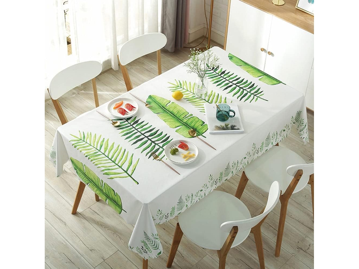 Toalha De Mesa Retangular Redonda De Plástico, Impermeável E Resistente A Óleo.