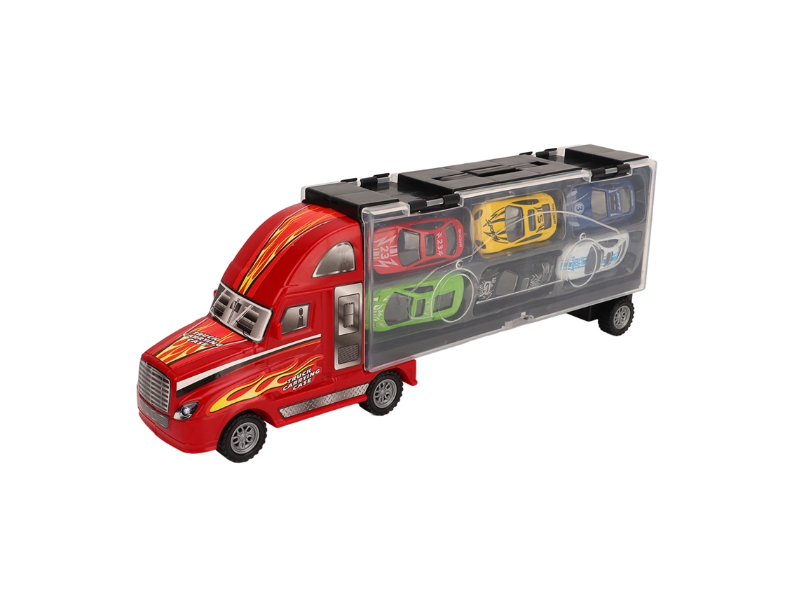 Walshlxq set de Transporte de Coches com 12 Veículos Caminhão Portátil Modelo de Liga Juguete para Crianças