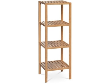 Estante de bambu Jonas, 4 prateleiras de bambu