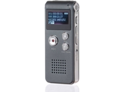 Gravador de Voz Portátil Lcd Mp3 Player-8Gbcinza