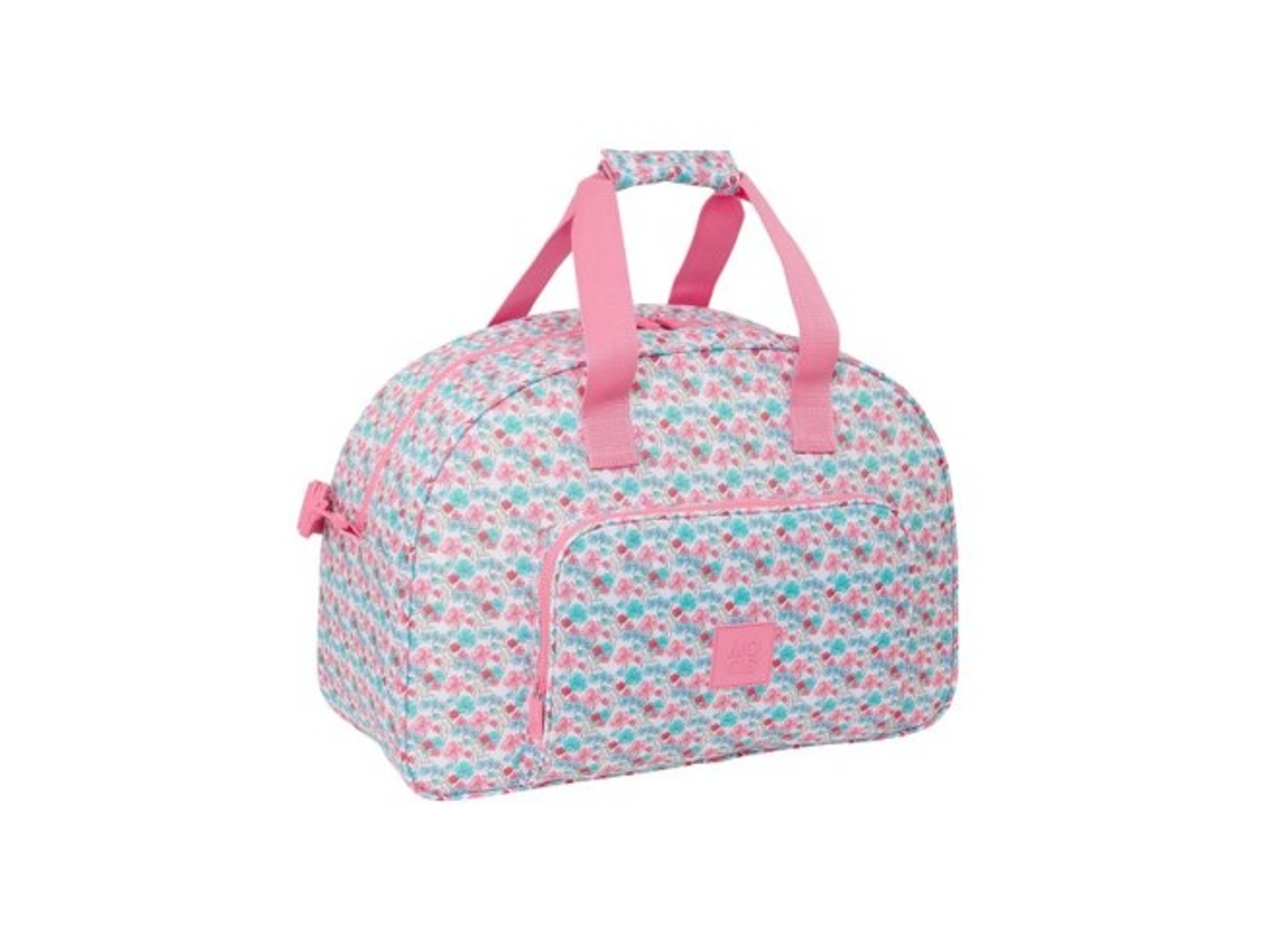 Livro Bolsa Deporte Reciclado Moos Flores 48x33x21cm De Desconocido (espanhol)