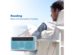 Altavoz Inalámbrico Bluetooth Rolton E500 de 6 W, Estéreo Hifi, Radio Fm Portátil Con Linterna Y Función de Selfie Tf.