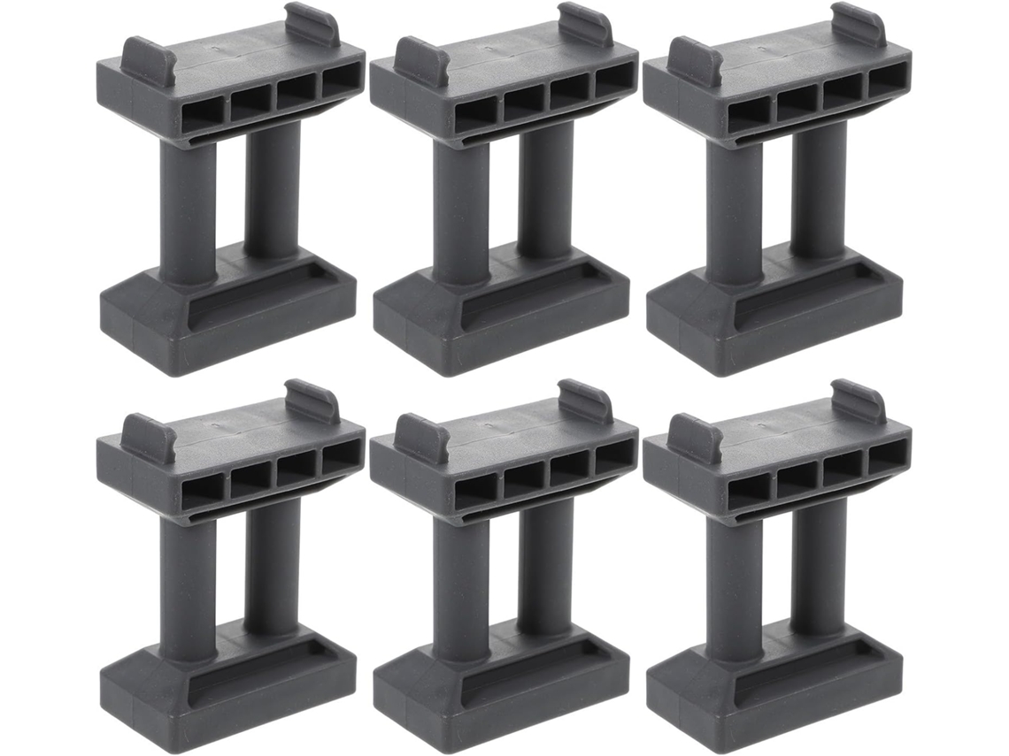 Pilar Decorativo Para Ferrovia, Plástico Sólido, Modelo De Ponte Faça Você Mesmo, 6 Peças
