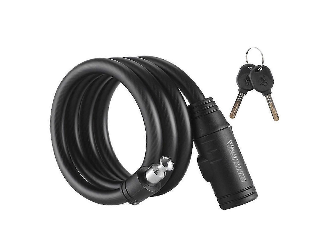 Cadeado De Bicicleta Com Cabo E Chave Anti Roubo Para Bike E Veículo Elétrico