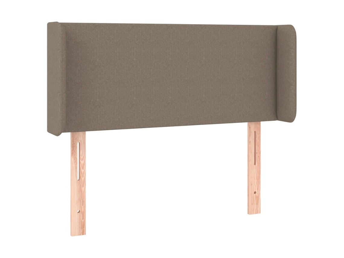 Cabeceira de Cama com Abas Tecido Cinzento Acastanhado MAISON EXCLUSIVE (93x16x78 cm)