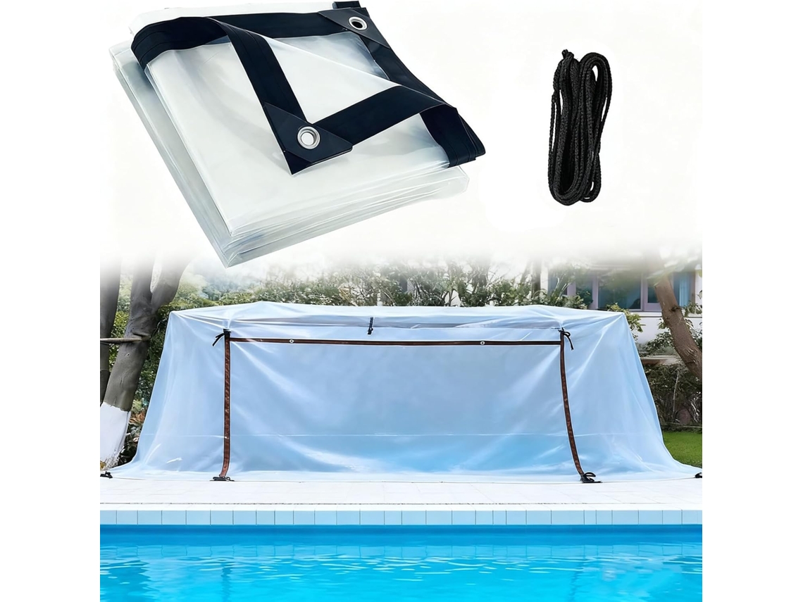 Waterproof Transparent Plastic Tarp, Rainproof, Dustproof Outdoor Cover Sheet, Heavy Duty Waterproof Clear Cover With