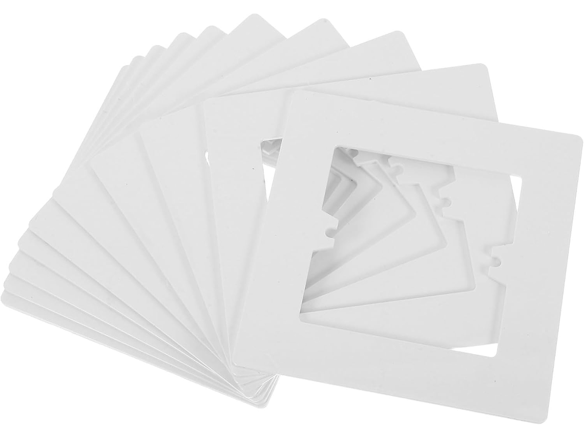 Pacote Com 10 Unidades De 86 Capas Protetoras Para Interruptores Tipo Pvc Branco.