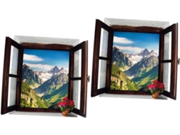 Conjunto De 2 Adesivos De Parede 3d Para Decoração De Ambientes
