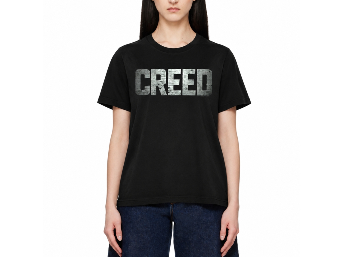 Rockinstone Rocky Movie Creed Logo Black Adult T-shirt Size:xxxl