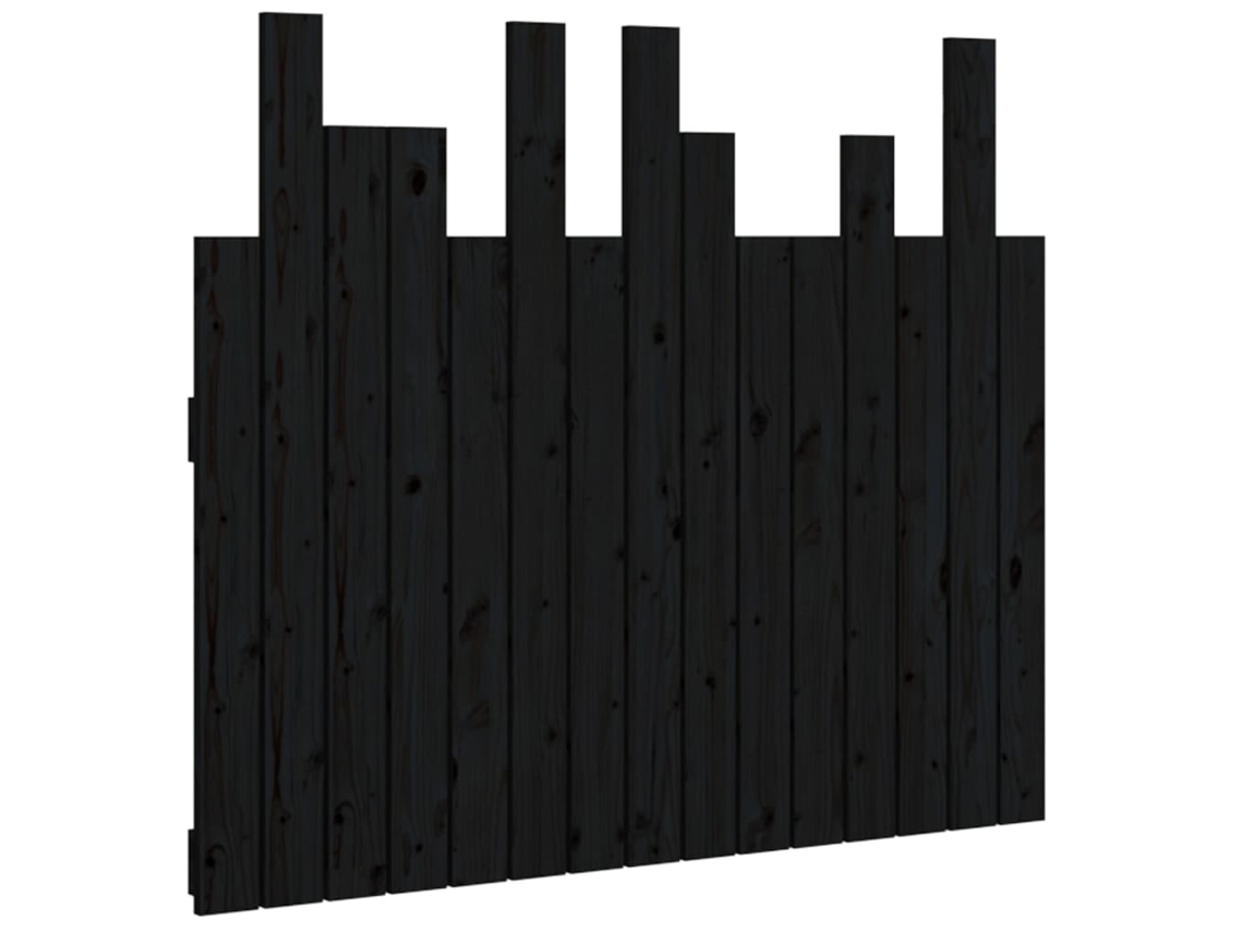 Wall Headboard, Wall Headboards Vidaxl Preto Madeira De Pinho (95.5 X 80 Cm)