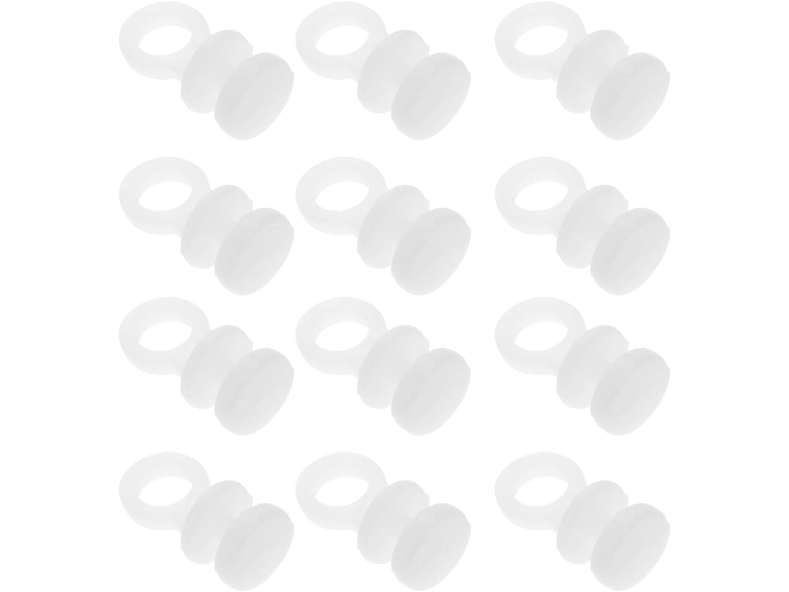 Pacote Com 150 Ganchos De Cortina De Plástico Branco, Deslizadores Para Trilhos De Cortina De 55 Cm, Gokoco
