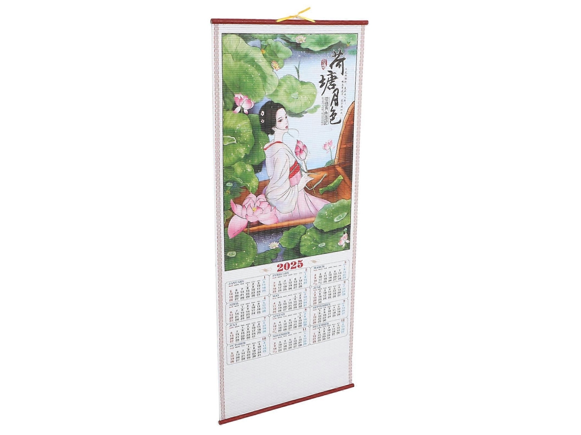 Calendário de Parede Tradicional Inglês com os Meses em Inglês, Ideal para Uso em Escritórios BRILVIBERA