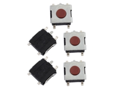 5 Peças 6mmx6mmx2,5mm Painel Pcb Botão de Pressão Tátil Momentâneo 4 Terminais CHABERLU